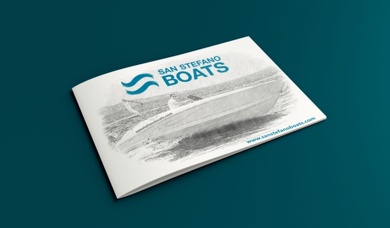 Horizontal A5 Brochure mockup