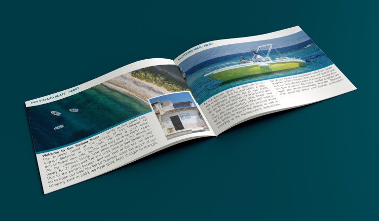 Horizontal A5 Brochure mockup